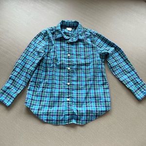 Jcrew crew cuts button down plaid long sleeve shirt